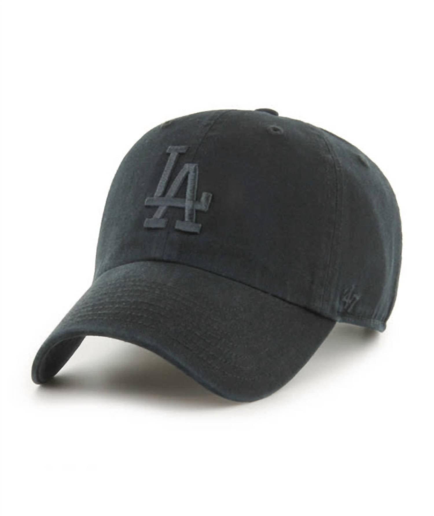 ’47 Men's Los Angeles Dodgers Clean Up Adjustable Cap in black - men's hat