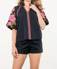 Thml - Floral Embroidered Top