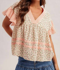 Hem & Thread - Ditsy Floral Babydoll Top