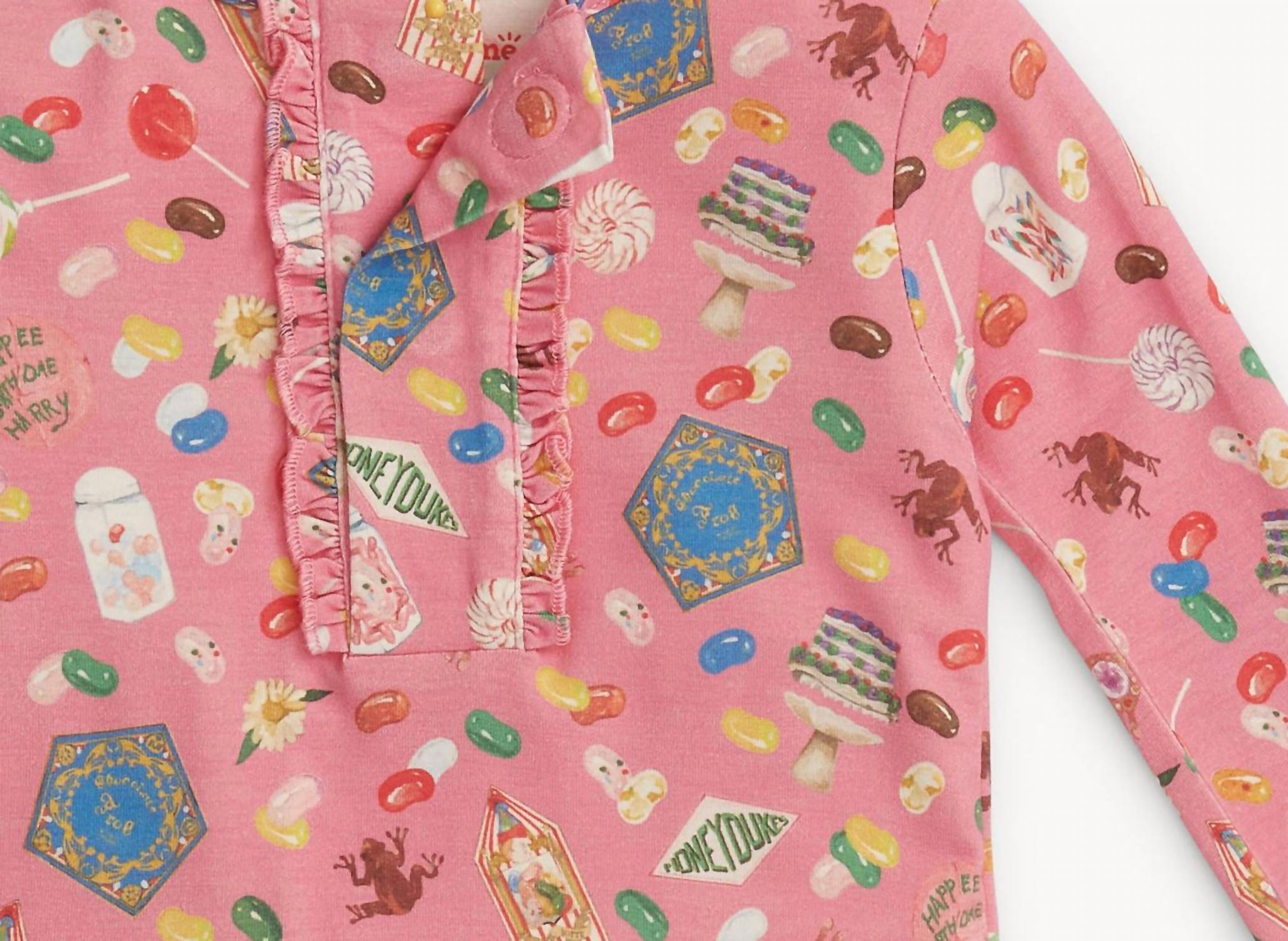 magnetic me Kid's Magnetic Pajama Set in harry potter honeydukes - kids' sleepwear - detail view