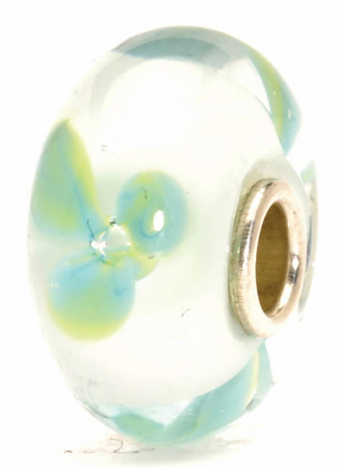 Trollbeads Women's Flower Glass Bead Charm in ice 1 - women's jewelry