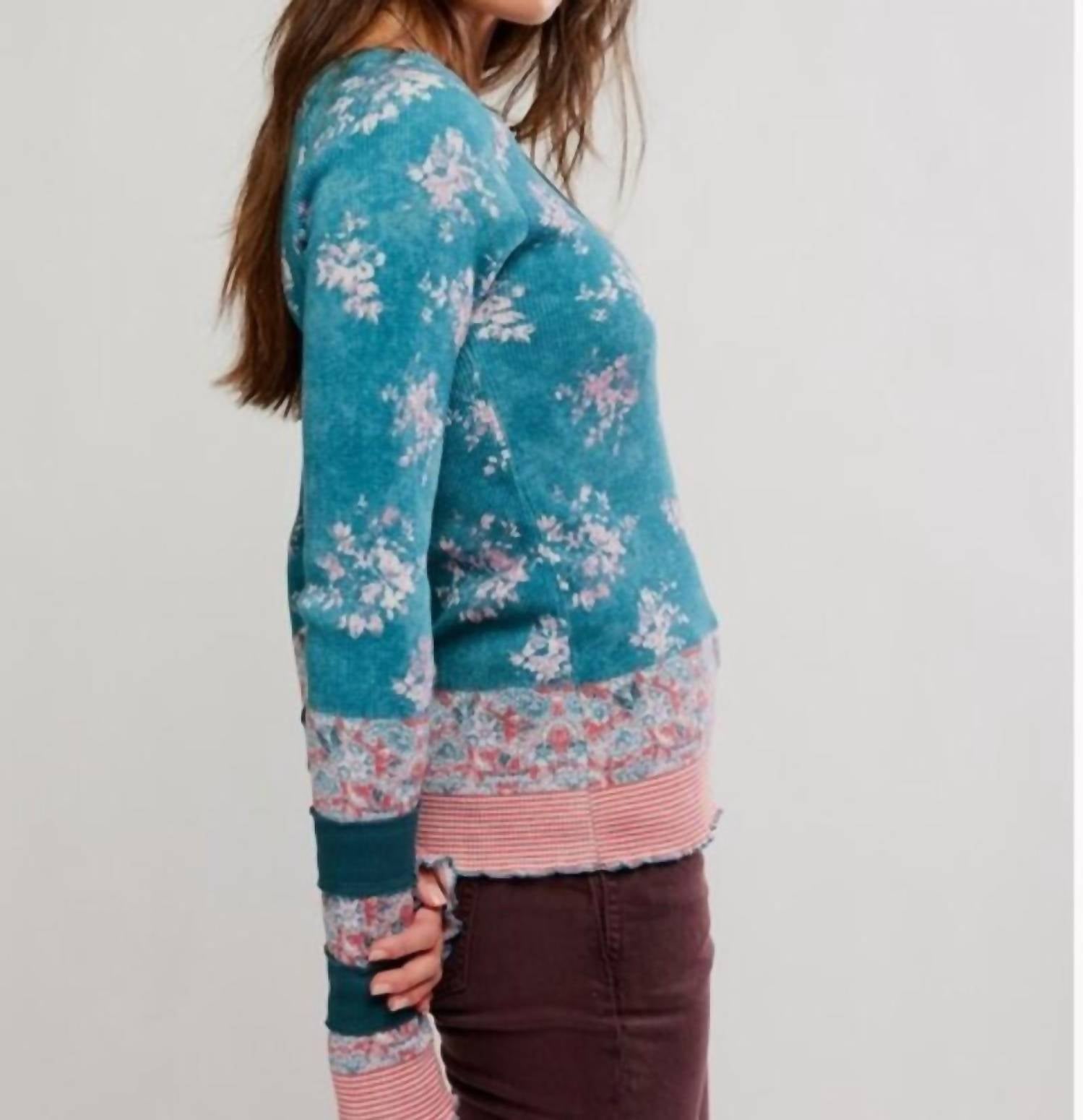 Free People - Easy Does It Printed Tee