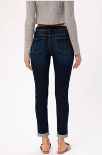 Kancan - Distressed Mid Rise Jean