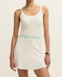 Z Supply Set Serve Dress in white - women's dress