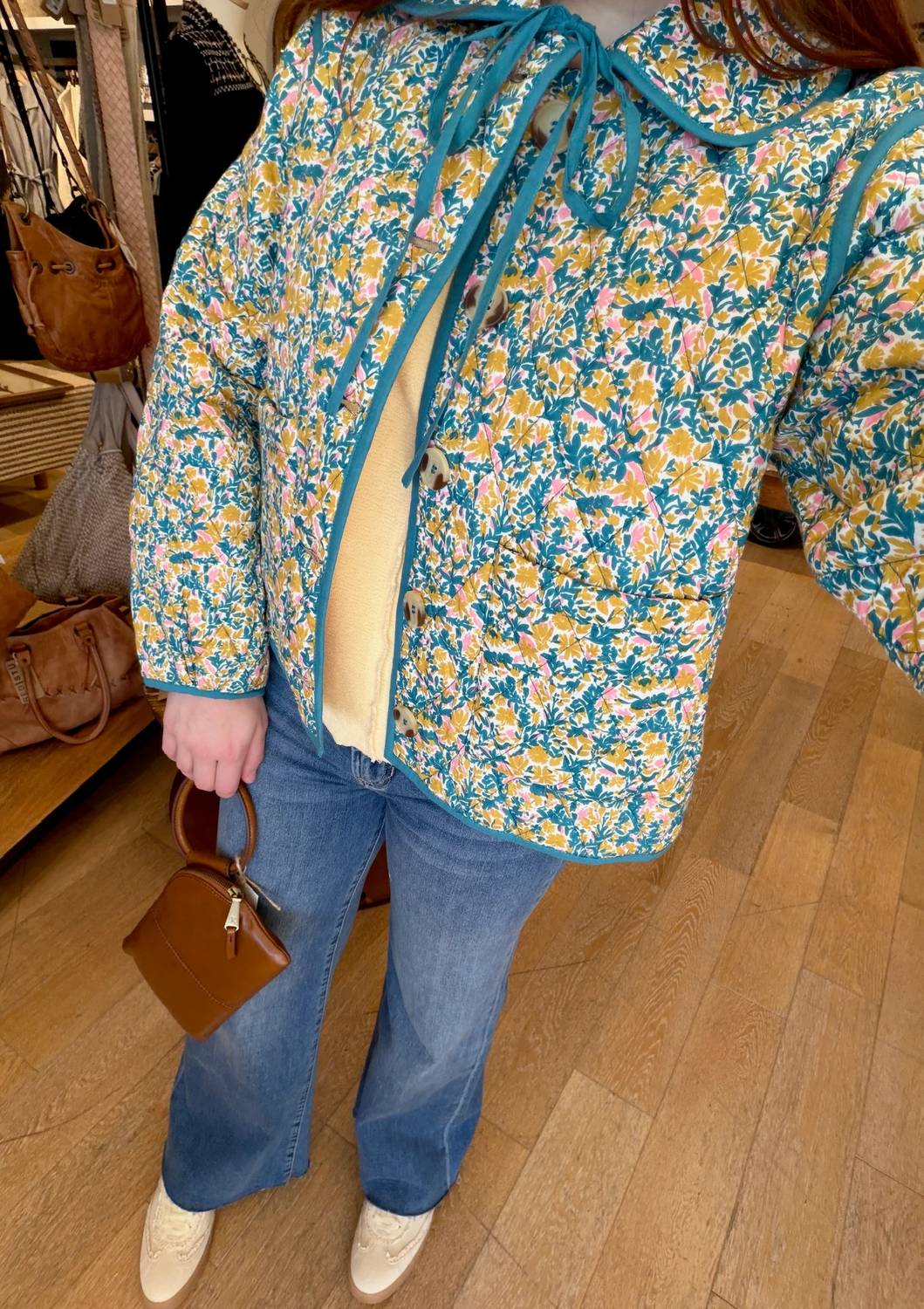 Sunshine Tienda - Reversible Floral Stevie Quilted Jacket