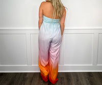 Main Strip - Tempting Fate Lightweight Strapless Ombre Jumpsuit