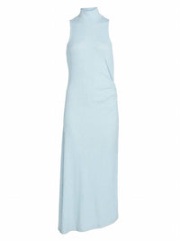 Ramy Brook Ximena Ruched Sleeveless Midi Dress in dream blue - women's dress - view 7