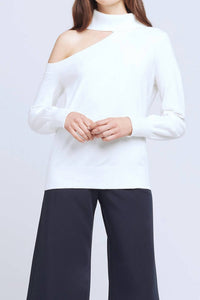 L'Agence - Easton One Shoulder Sweater