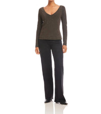 Fifteen Twenty - Whitney Metallic V Neck Top