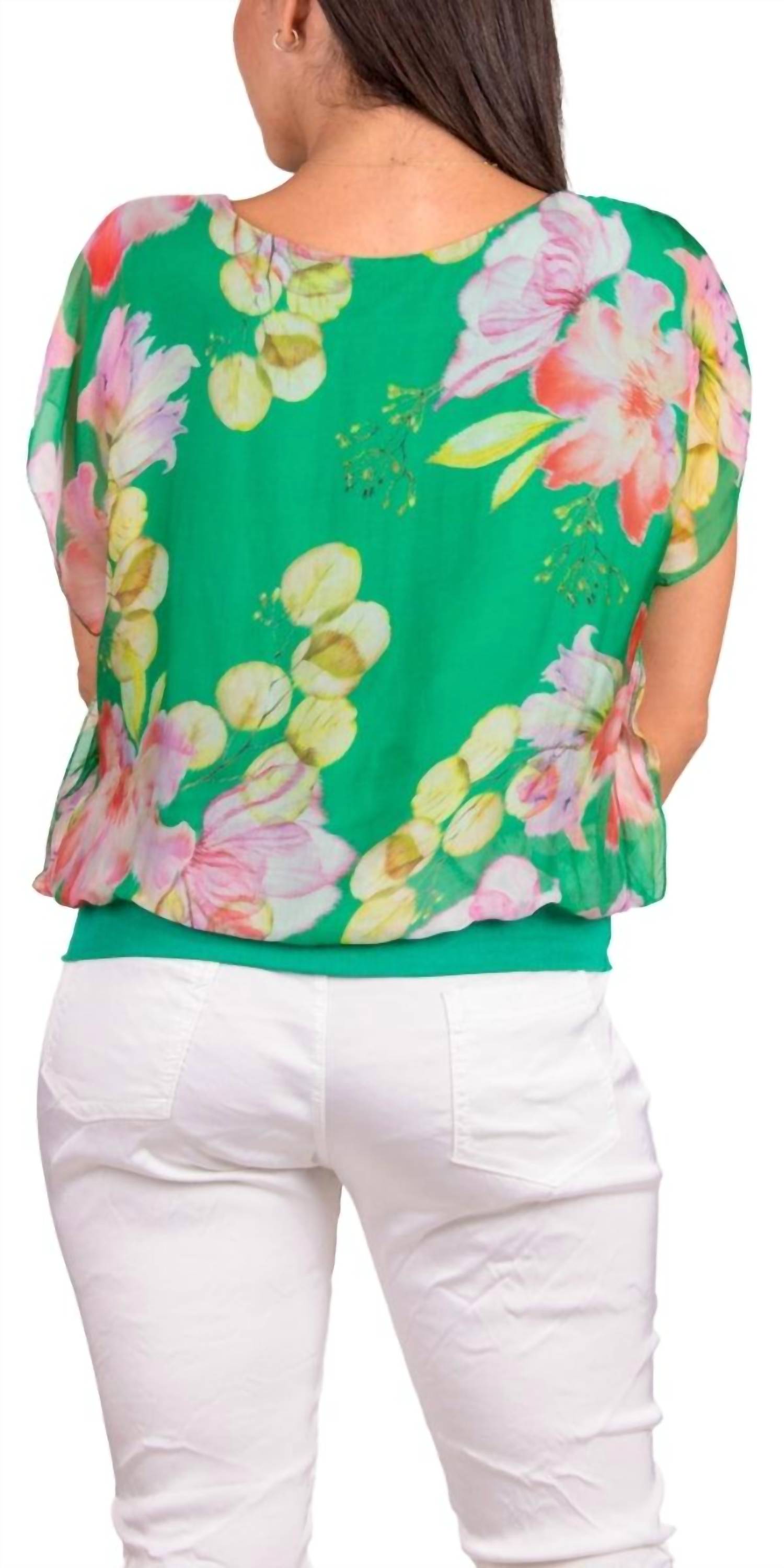 Gigi Moda - Amante Fiore Silk Top