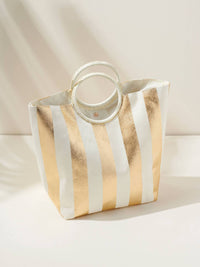 Shiraleah Women's Mirage Tote Bag in gold - women's bag - detail view