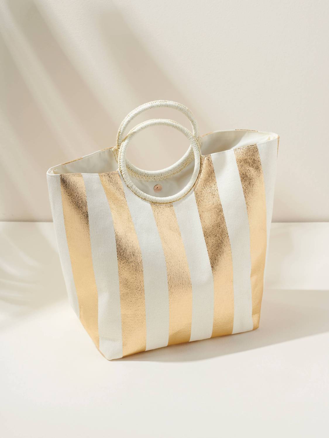 Shiraleah Women's Mirage Tote Bag in gold - women's bag - detail view