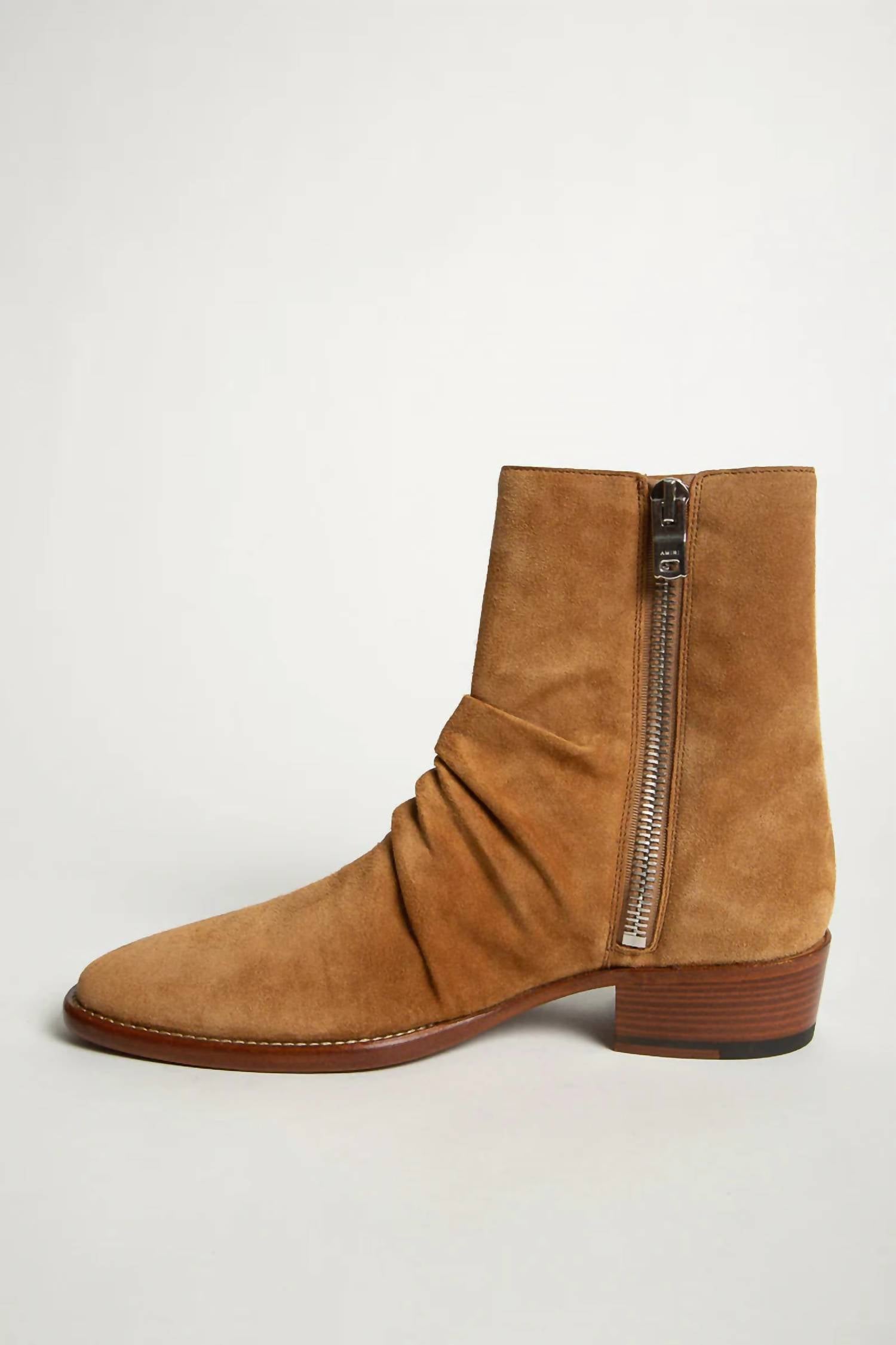 Amiri Men's Stack Boot in tan - men's boots - detail view