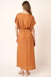 Mittoshop - Ruffle Sleeve Detail Maxi Dress