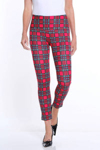 Slimsation By Multiples - Wide Band Pull-on Print Ankle Legging