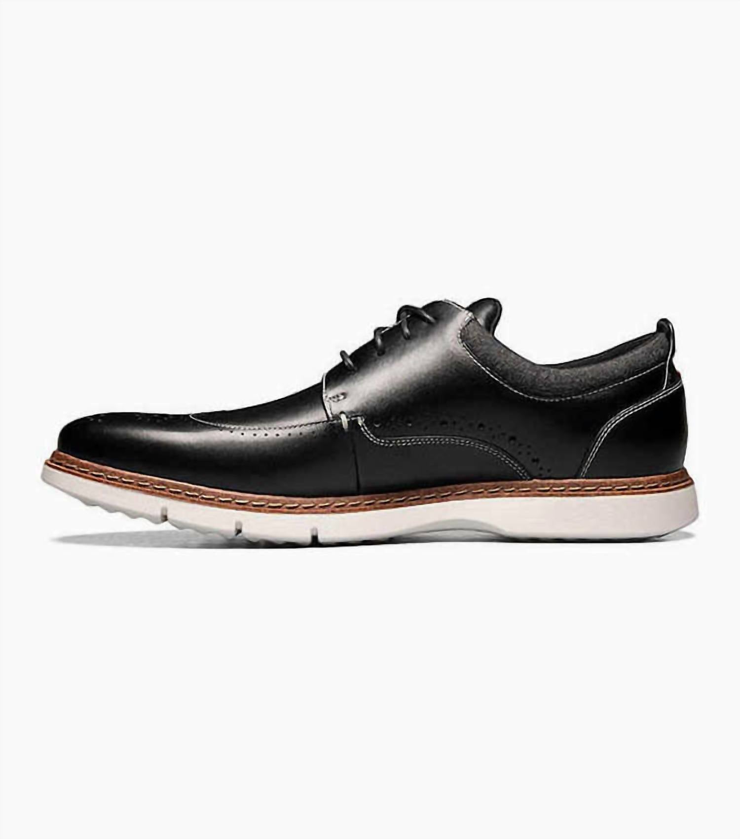 STACY ADAMS Men's Synergy Wingtip Oxfords in black - men's shoe - view 4