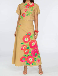 Elizabeth James The Label - Paloma Scalloped Embroidery Top
