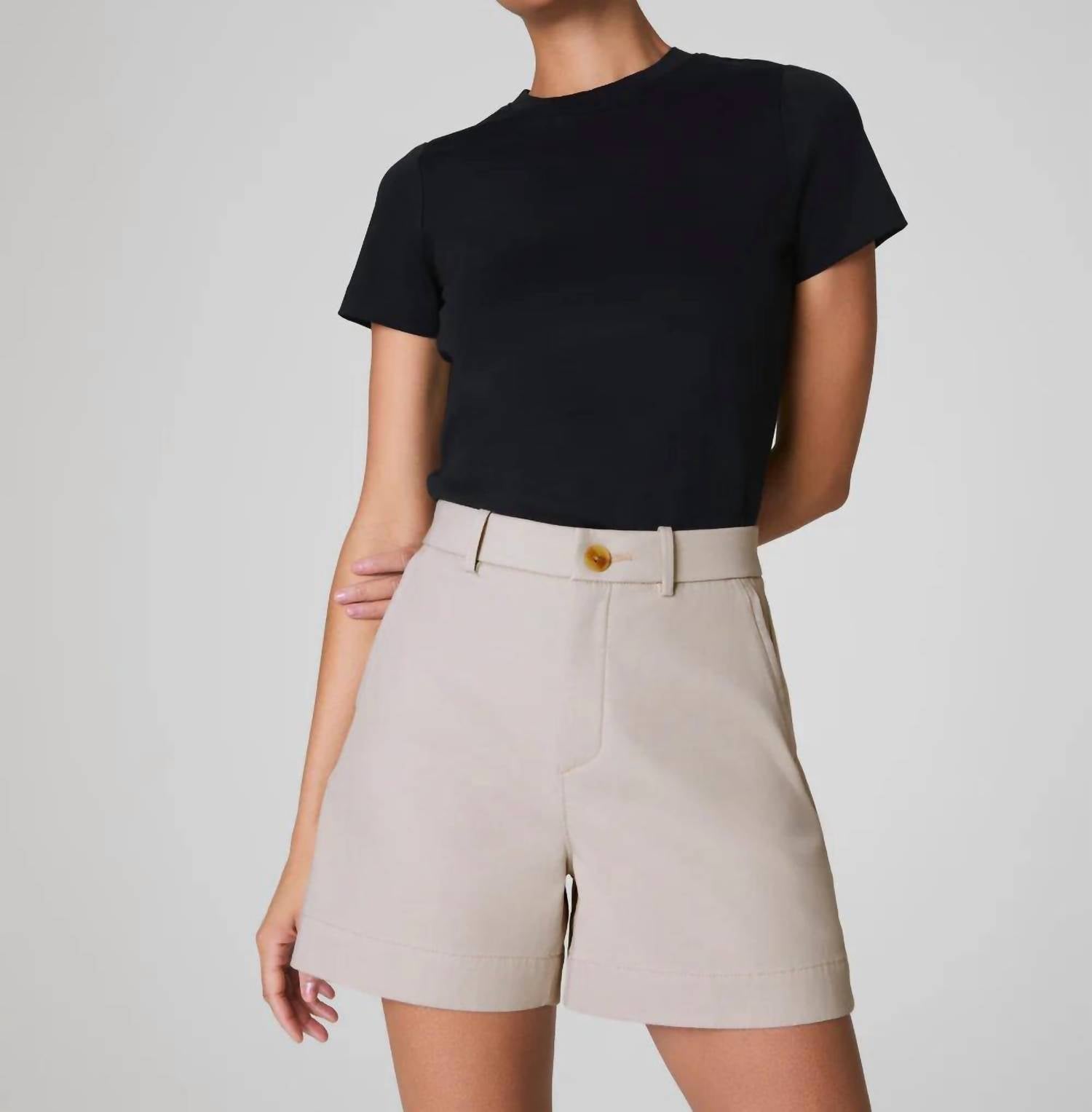 Spanx Spanxsupersmooth™ Stretch Twill Short in bone - women's shorts