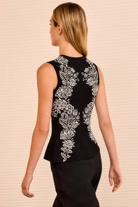 Ulla Johnson Vanna Jacquard Tank in black - women's tank top - view 4
