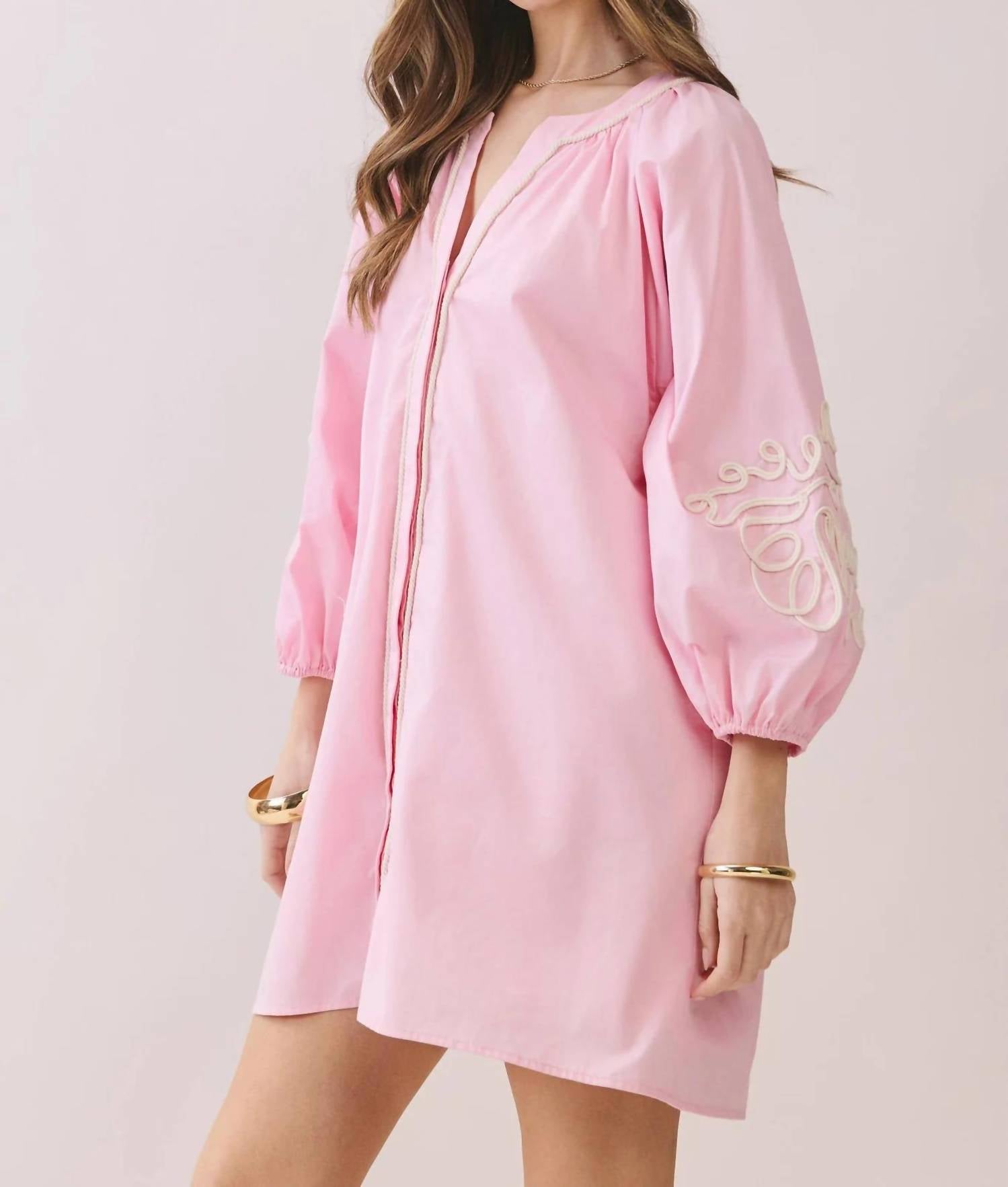Tcec - Rosé Garden Dress