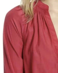 Chelsea28 - Shirred Split Neck Blouse