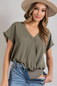 Ee:Some - Be Present V-Neck Bodysuit