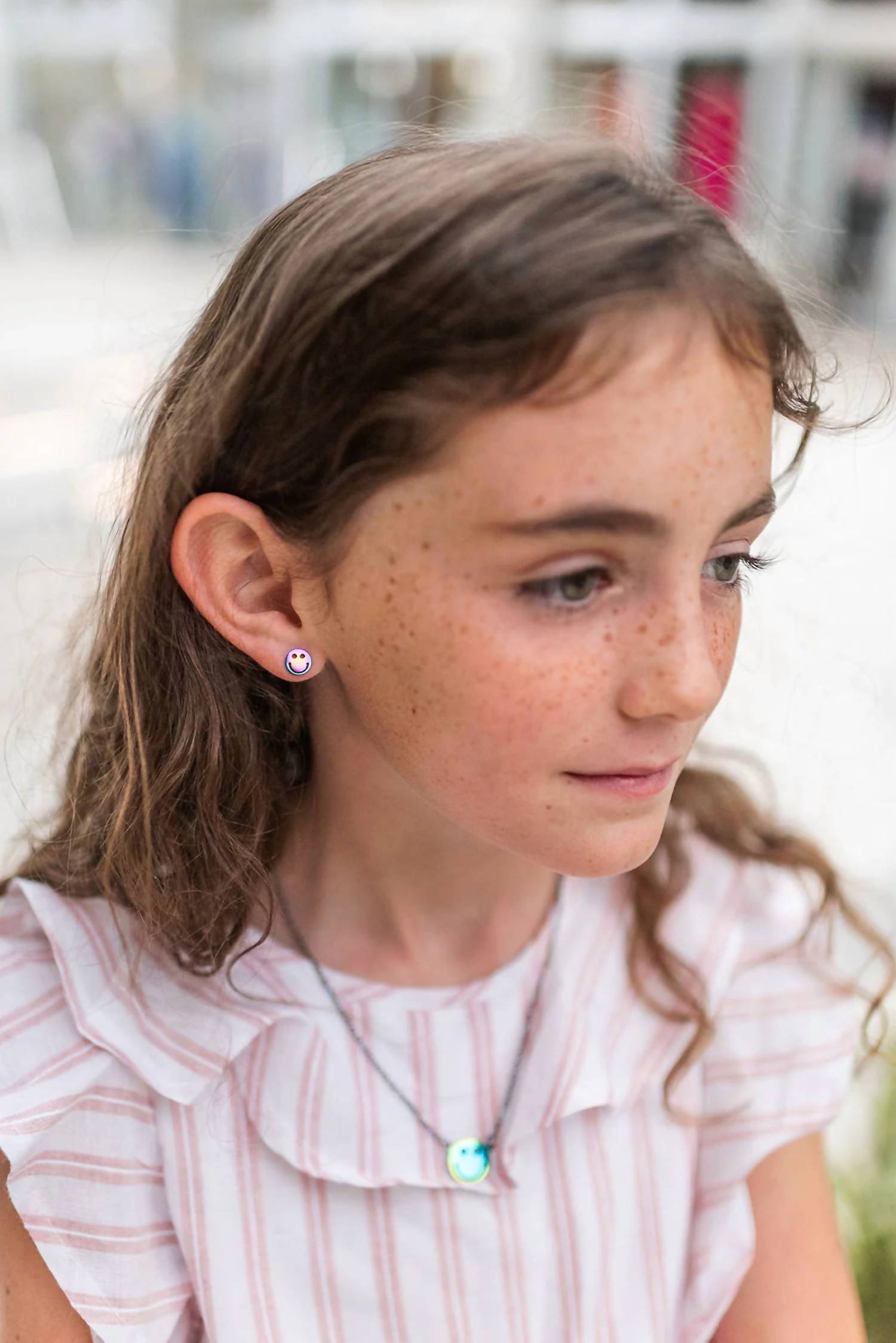 Jack And Jewelz - Smiley Stud Earrings