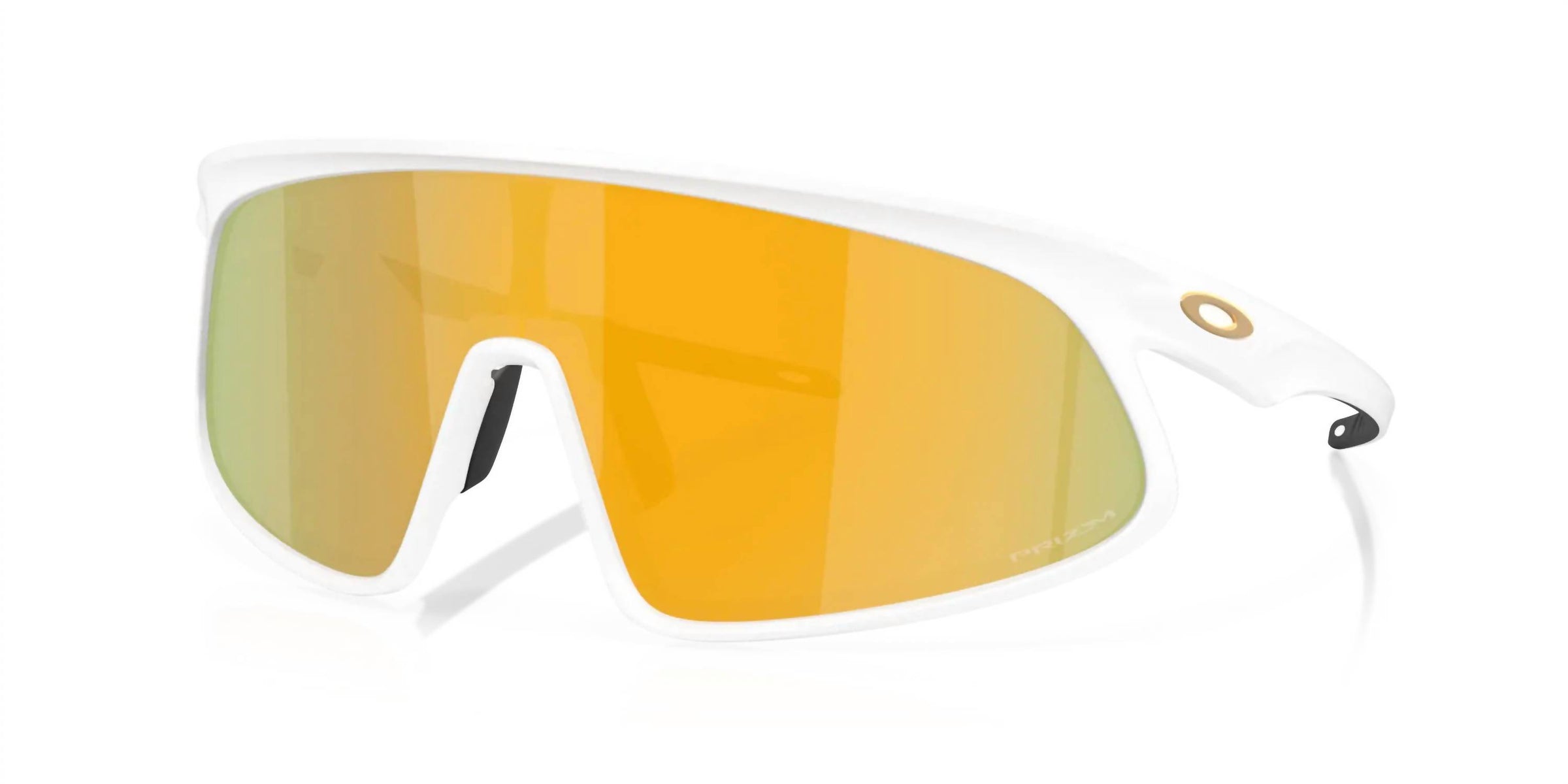 Oakley Men's Rslv Sunglasses in matte white prizm 24k lens - men's accessory - view 4