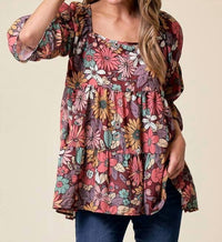 Lovely Melody - Amelias Ruffle Floral Top