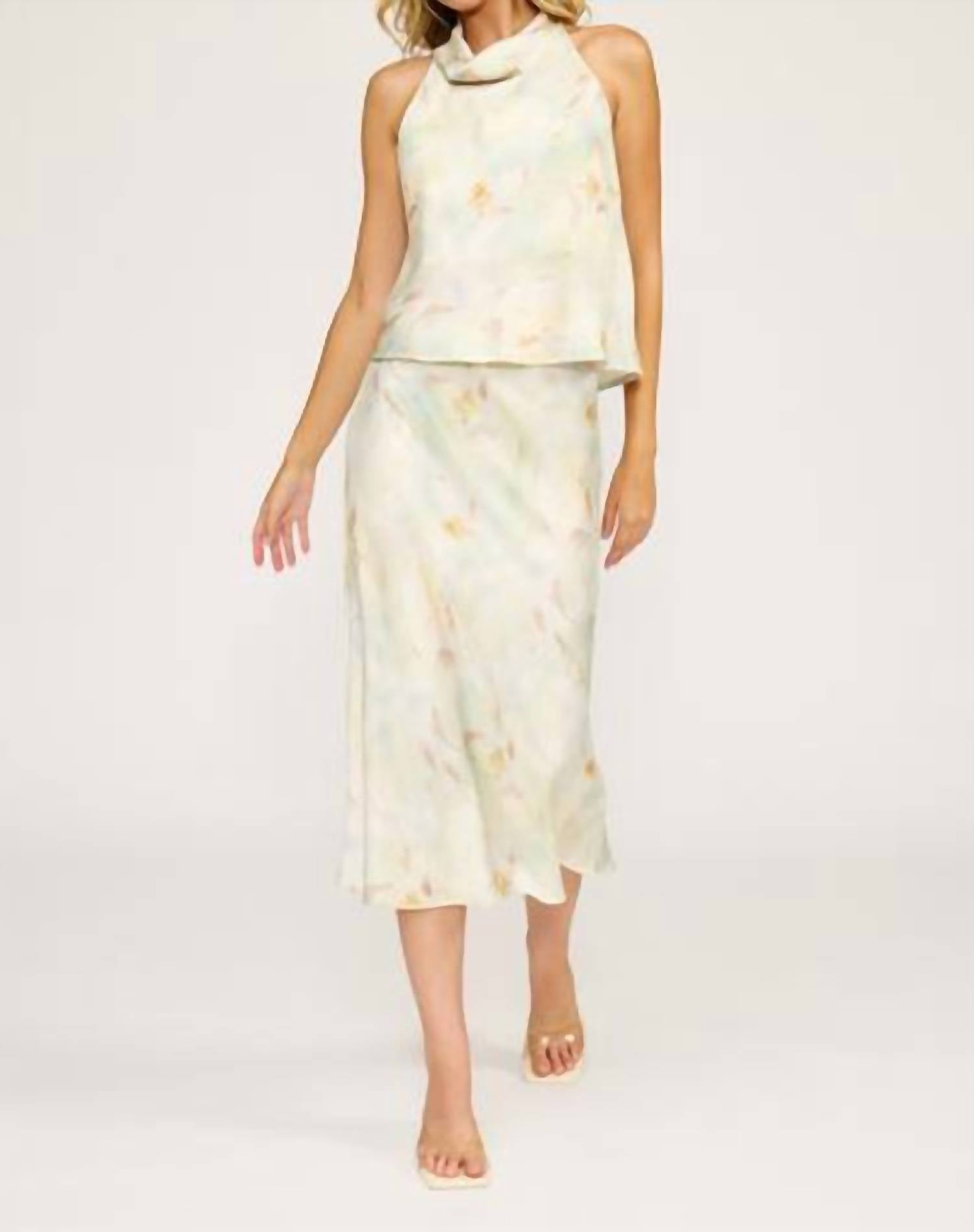 Lucy Paris - Barbara Satin Skirt