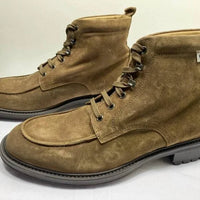 Ghiaia Cashmere Men's Suede Combat Hiking Boots in brown - men's boots - alternate view