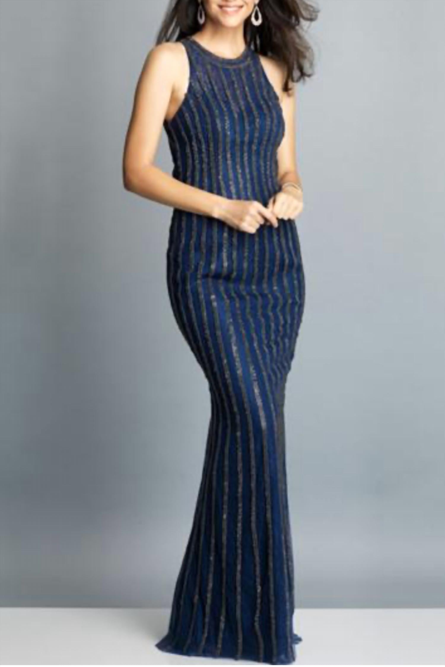 Classic Navy Evening Gown
