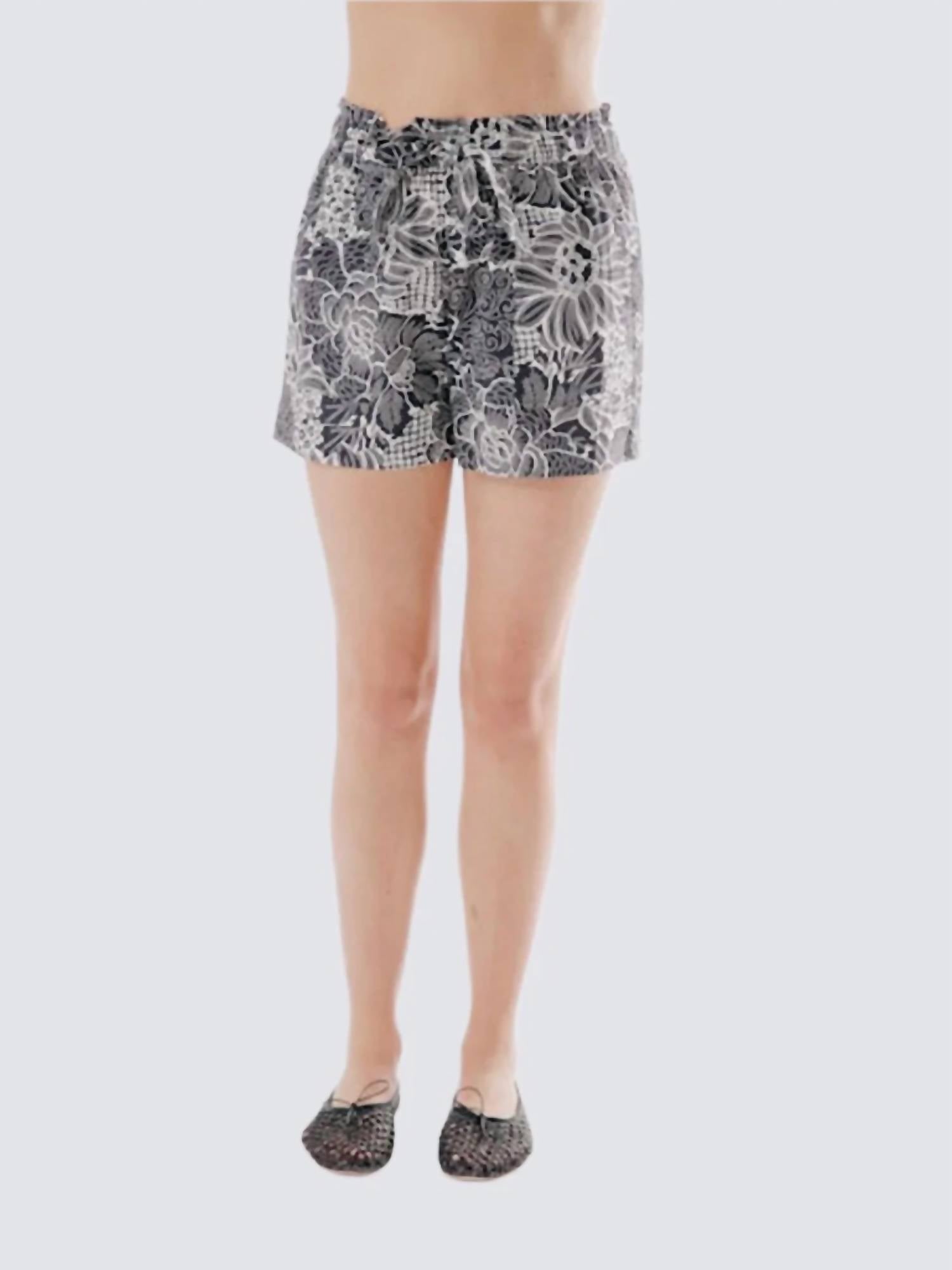 LOVE THE LABEL Ramona Shorts in posada floral print - women's shorts
