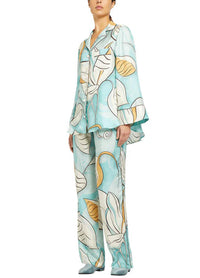 F.R.S. For Restless Sleepers - Emera Geometric Leaves Shirt And Doride Pant Set