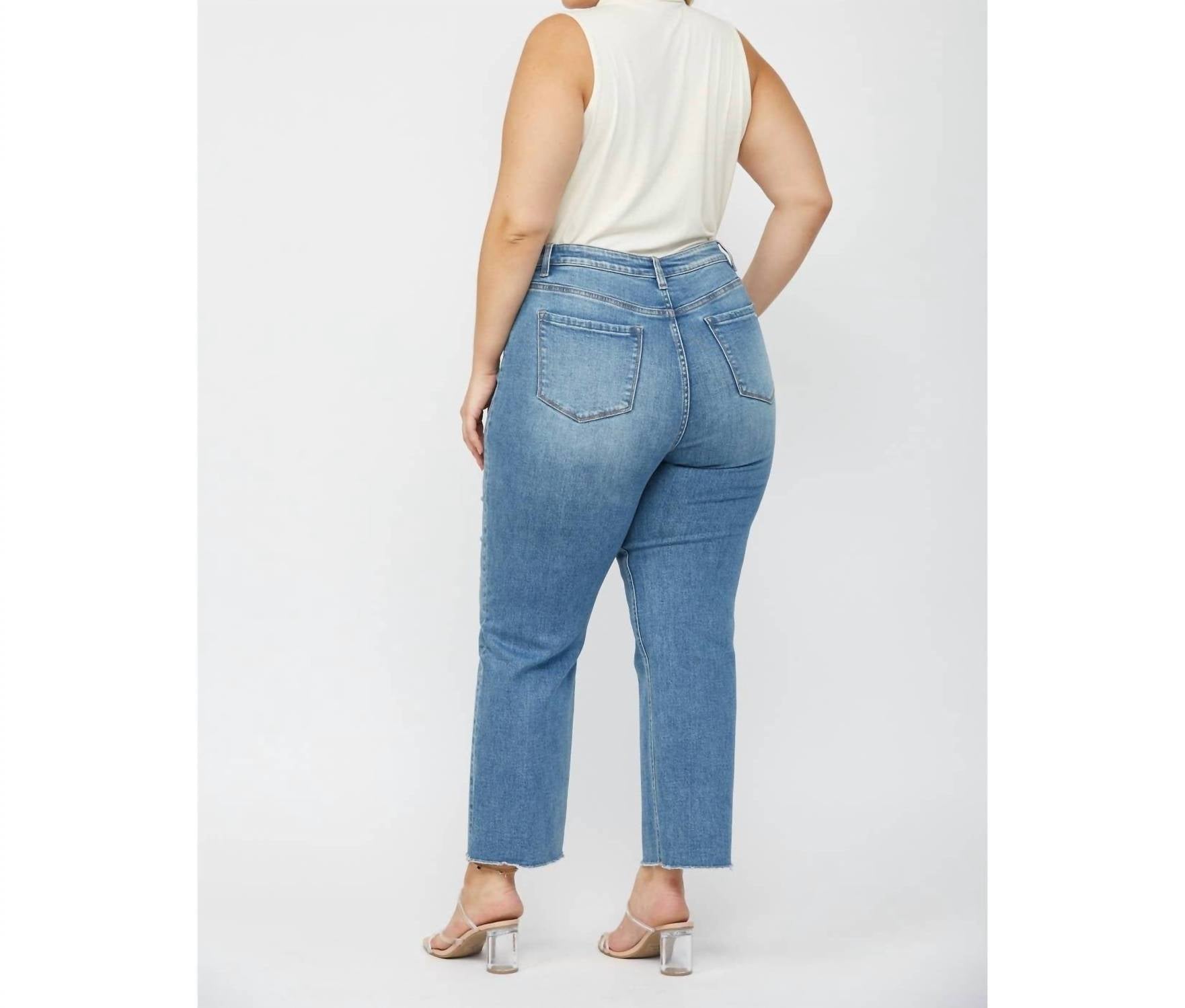 Mica Denim - Super High Rise Straight Leg Jean - Plus