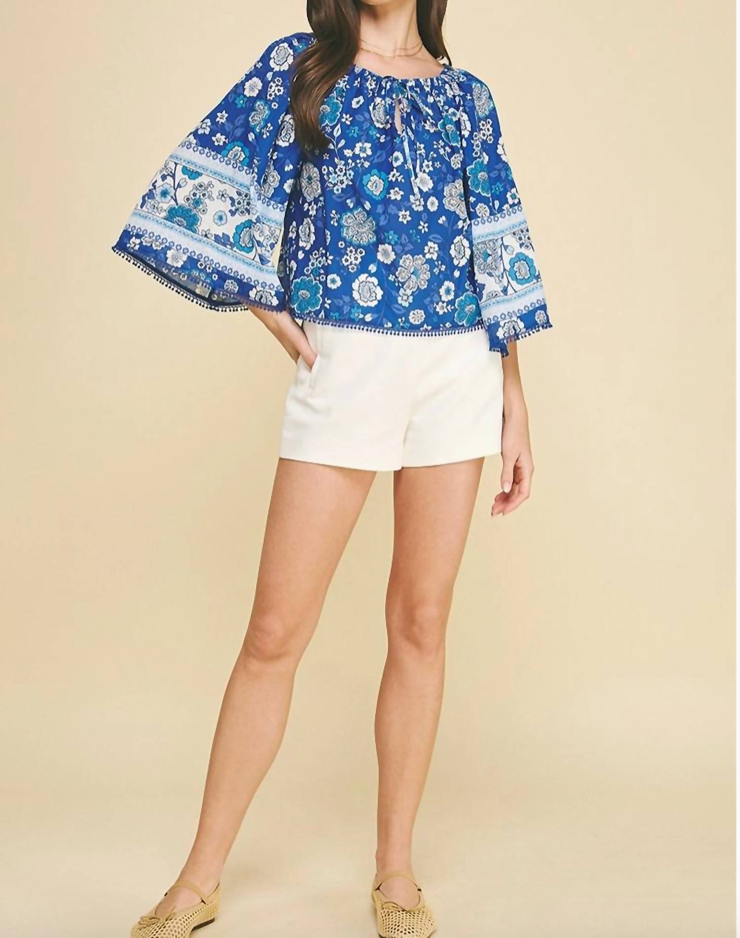 Pinch - Floral Wide Sleeve Top