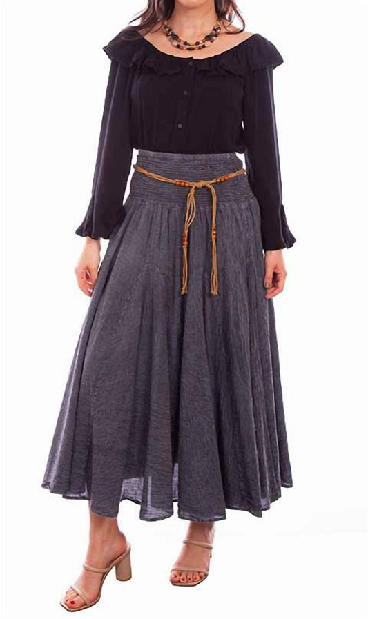 Scully - Western Acid Wash Skirt