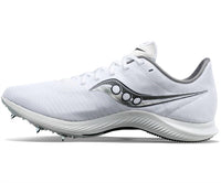 SAUCONY Men's Velocity Mp Race Shoe in 01 white silver - men's shoe - alternate view