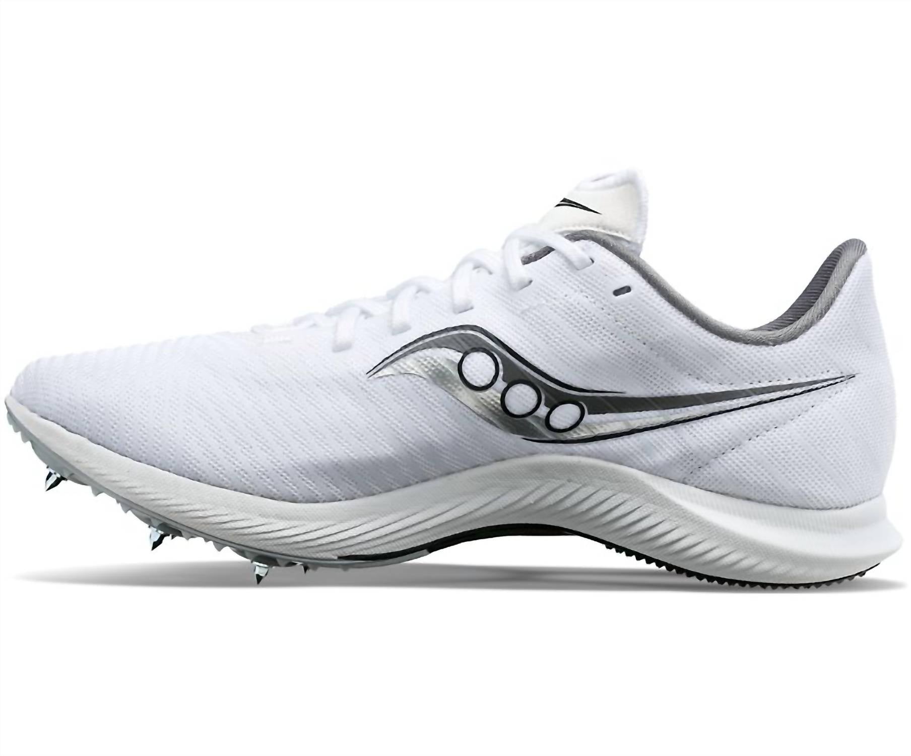 SAUCONY Men's Velocity Mp Race Shoe in 01 white silver - men's shoe - alternate view