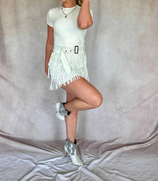 Nylon Apparel - Giddy Up Fringe Skort