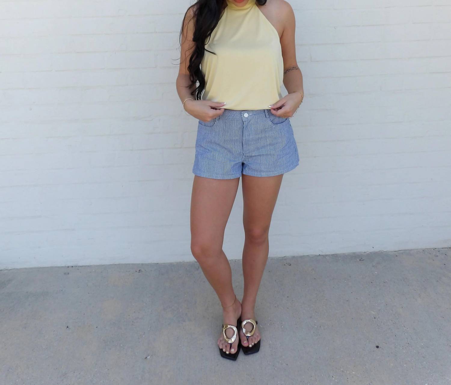 Loucia - The Honey Glow High-neck Halter Top