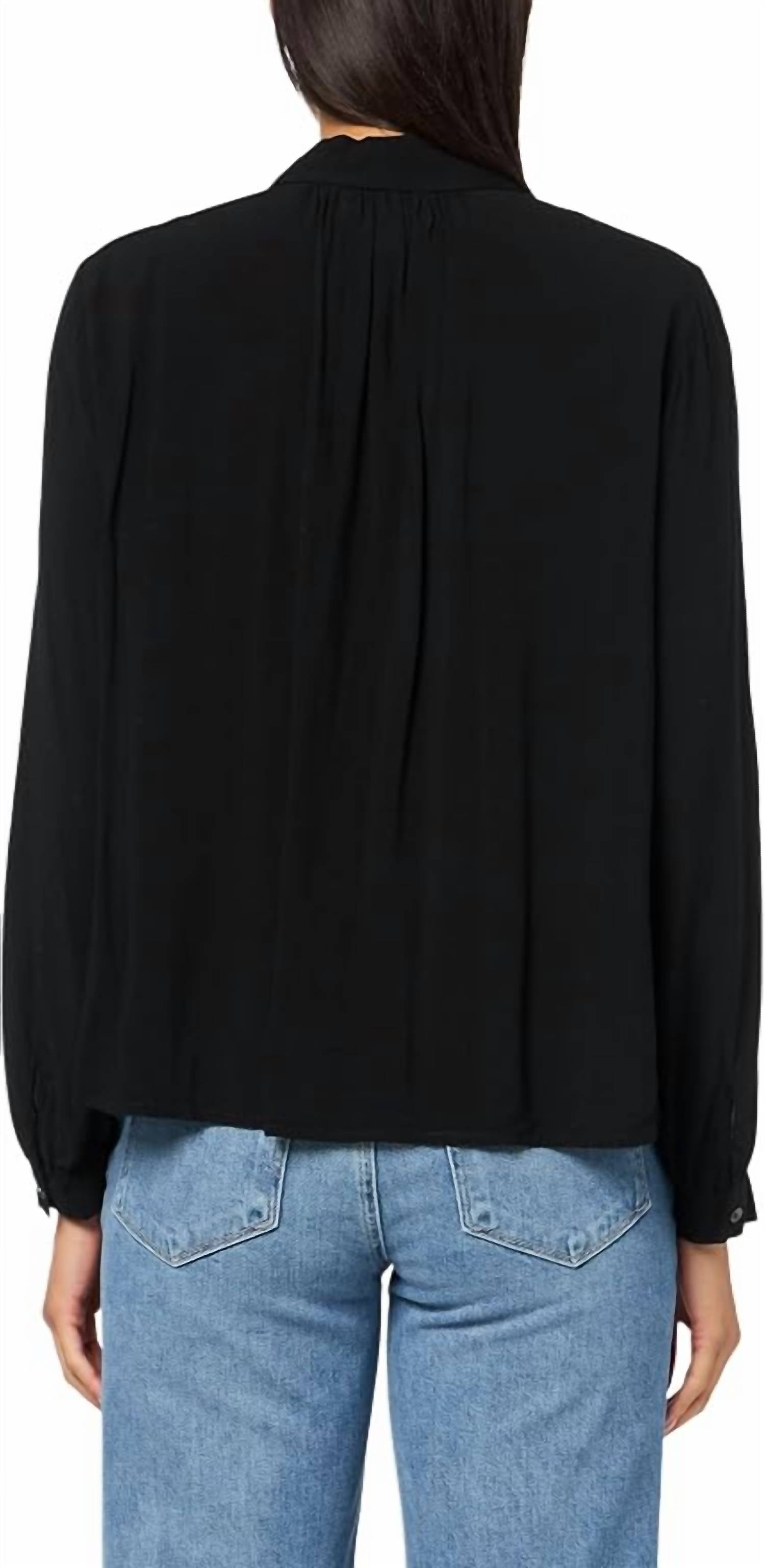 Velvet By Graham & Spencer - Gabrielle Tie Neck Blouse