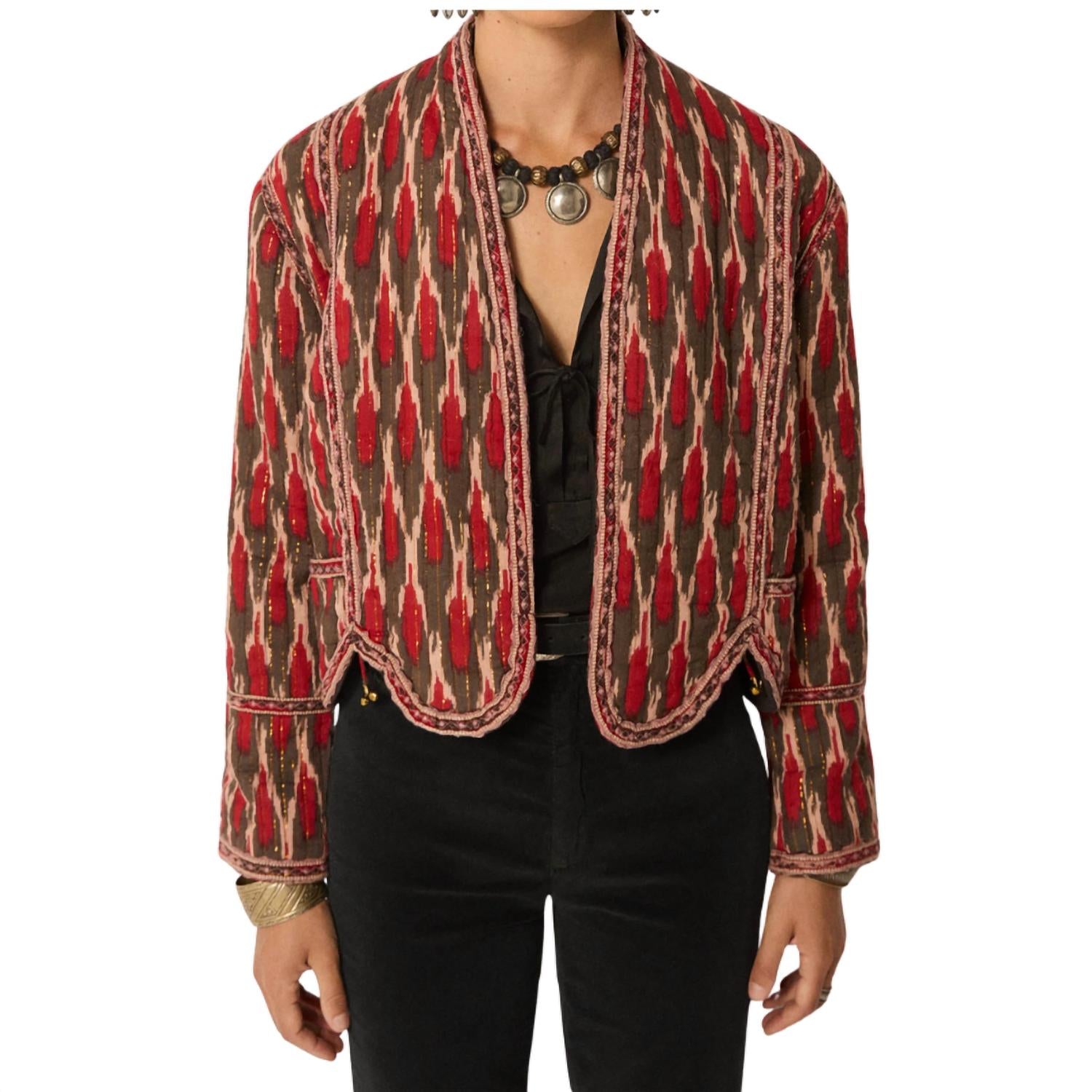 Maison Hotel Devendra Jacket in bonfire volcano - women's jacket