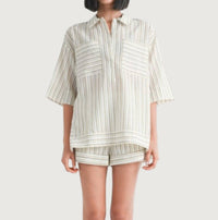 Emory Park - Campbell Stripe Oversized Tunic Top