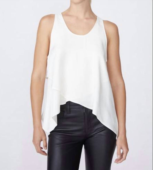 Viscose Satin Handerchief Tank