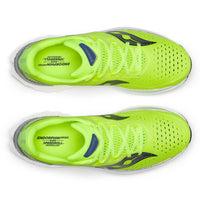 SAUCONY Men's Endorphin Speed 4 Shoes in fluorescent yellow - men's shoe - detail view