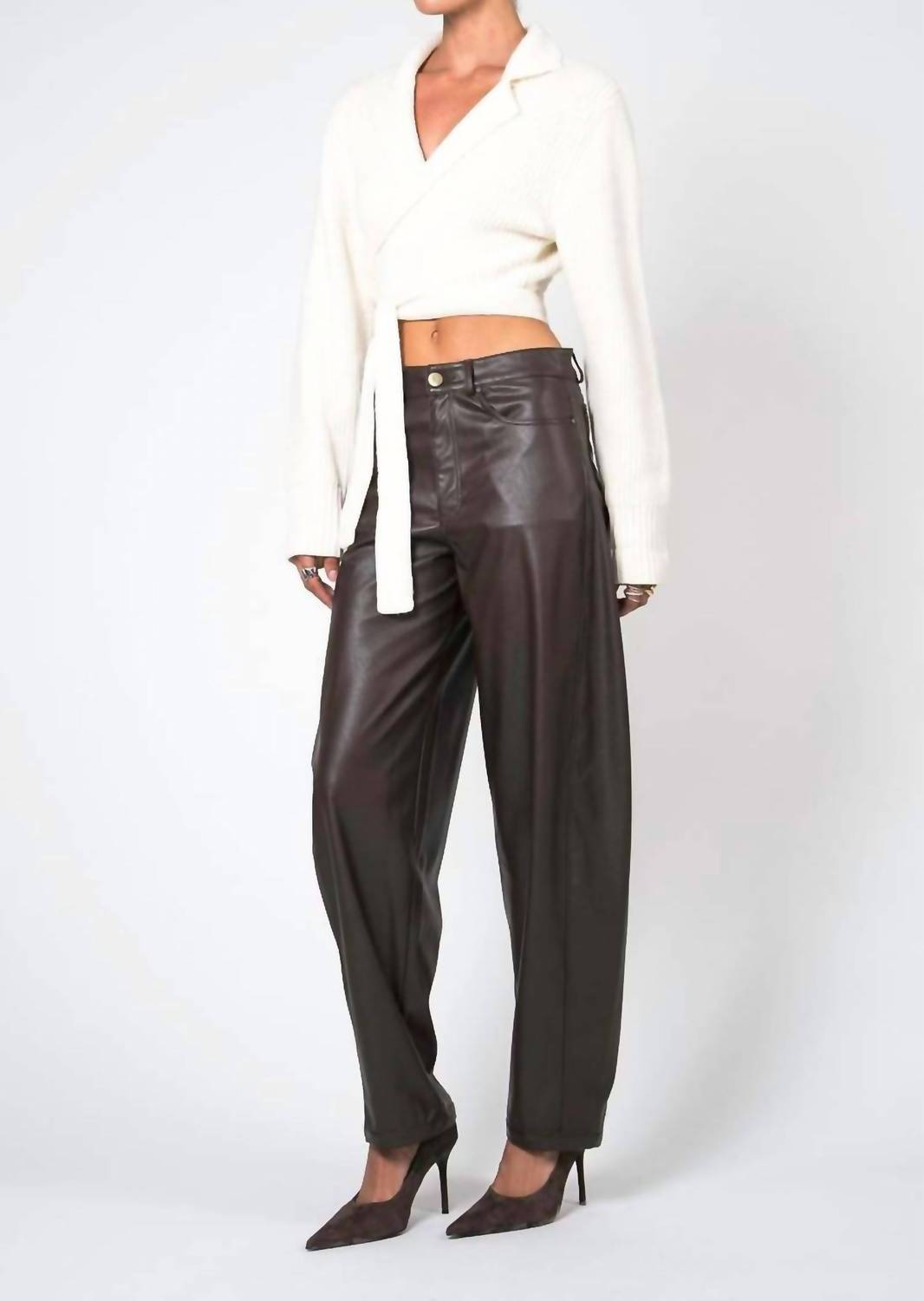 Nonchalant Label - Misty Knitwear Wrap Sweater