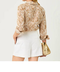 Lilly Pulitzer - Sea View Linen Button Down Shirt