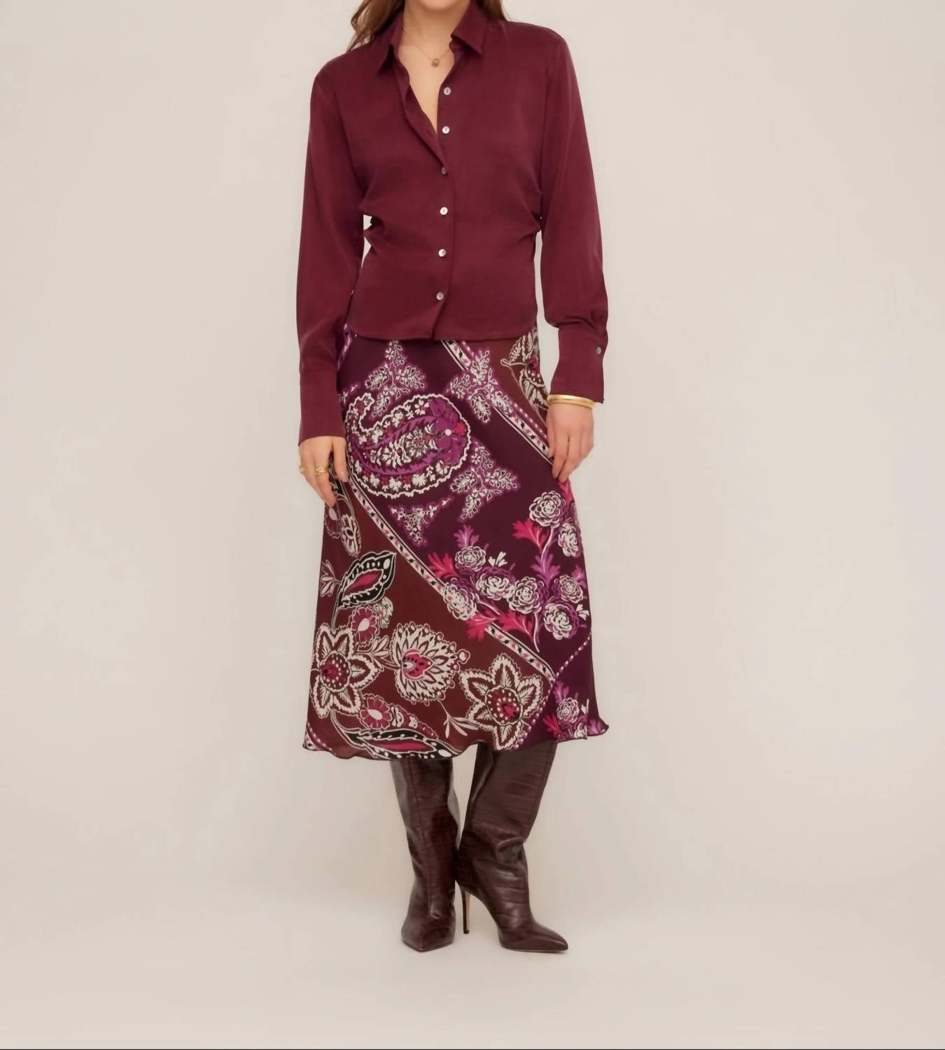 Fifteen Twenty - Women's Tawnie Side Pleat Blouse