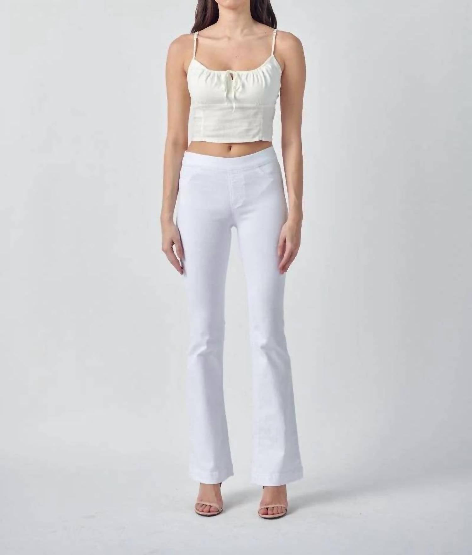 Cello - Mid Rise Pull On Flare Jeggings